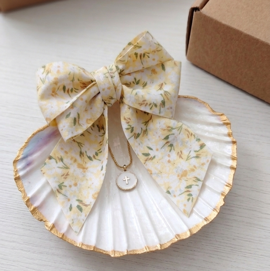 Concha Bautismal Personalizada · Lazo Liberty